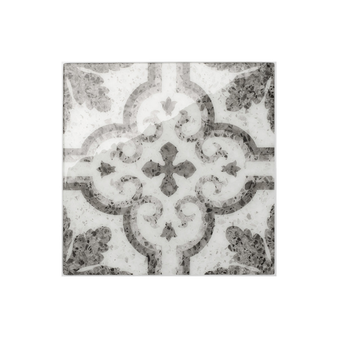 Peel and Stick Gel Backsplash Tile Vintage 8" x 8" (Set of 4) Smart Tiles