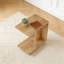 Table de chevet en bois en forme de C Table de chevet
