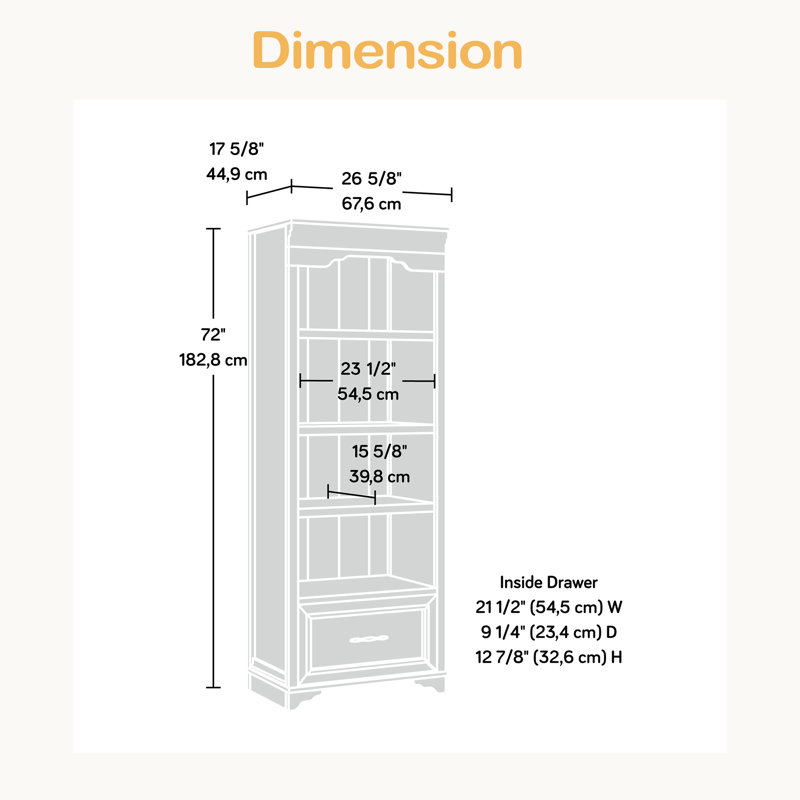 Bookcase With 1 Drawer