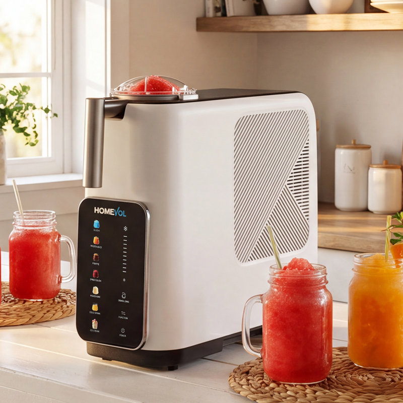 Machine à Slushie, machine à boissons glacées 6-en-1 avec technologie de refroidissement rapide brevetée, machine à cocktail et à boissons glacées sans glace pour les fêtes à domicile
