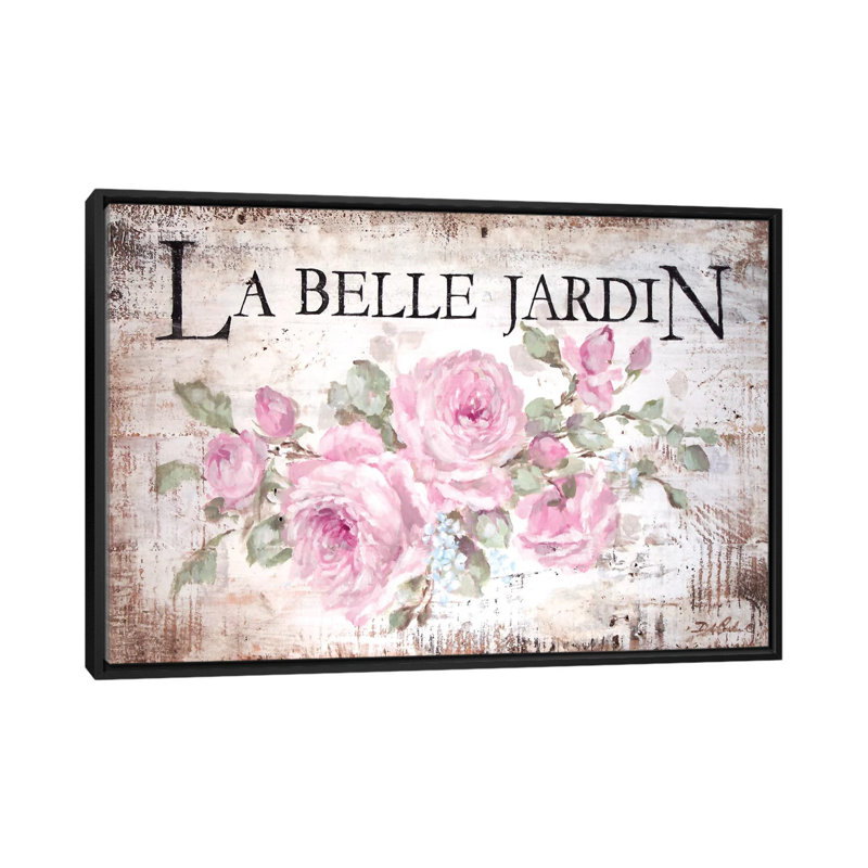 «La Belle Jardin» par Debi Coules, reproduction sur toile tendue, H 18 po x l 26 po x P 1,5 po, Pas de tapis