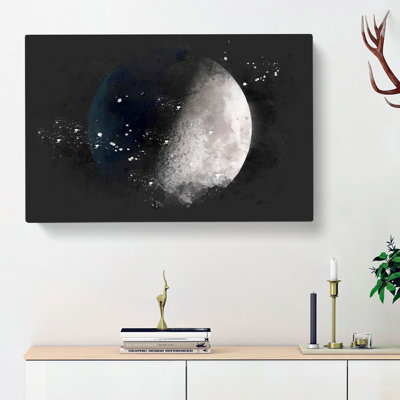 First Quarter Of The Moon - Wrapped Canvas