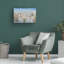 Art mural sur toile tendue - «Sandpiper Stroll» de Julia Purinton pour décoration de salon, de chambre à coucher ou de bureau - 16 x 24