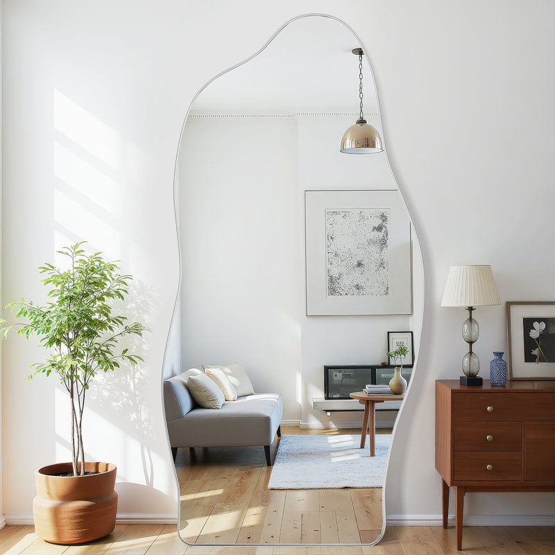 Dreamy Cloud Full-Length Mirror, Silver, 76" x 36"
