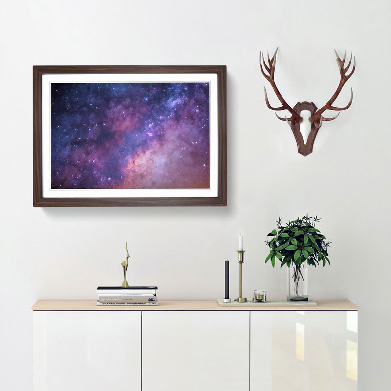 Universe in Abstract Vol.51 in Abstract - Picture Frame Graphic Art Print, Walnut Framed, 36cm H x 48cm W x 2cm D