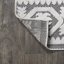 Tapis d'intérieur / extérieur blanc / noir à carreaux méditerranéen à poils longs et courts Woen-1061086246