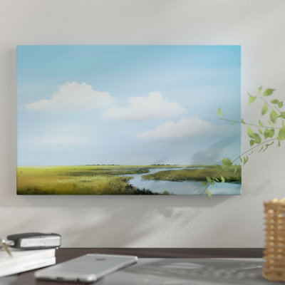 'Down the River V' Print on Canvas