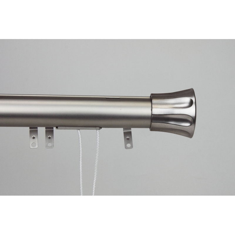 Tringle à rideaux simple Lesher Regal, l 30 - 48 po, Nickel satiné