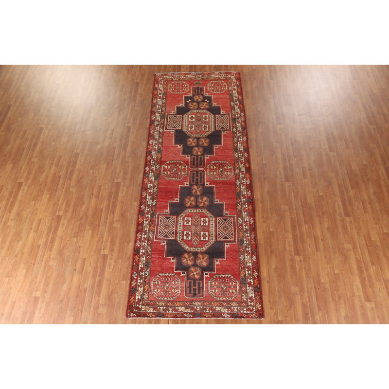 Tapis géométrique de salon traditionnel 5 x 13