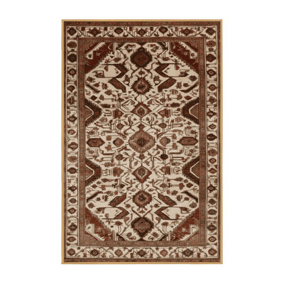 Tapis brun lavable à la machine