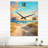 Beach Tranquility Ocean In Spring - Beach Modern Wall Clock-99640778