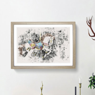 Carousel Horse - Picture Frame Painting Print