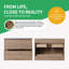 Meuble-lavabo mural simple 30 po avec lavabo en céramique et meuble-lavabo flottant 30 po