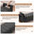 66"W Upholstered Flip Top Teddy Storage Bench King Size with Gold Legs,Curverd Armrest and 2 Pillows -1320527178-1334356983