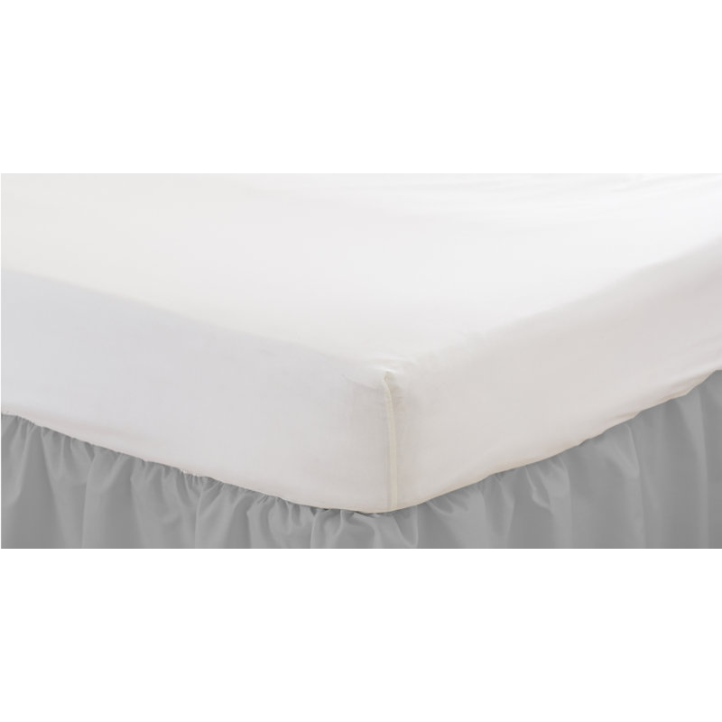 Izyan Percale Fitted Sheet, Ivory, Single (3')
