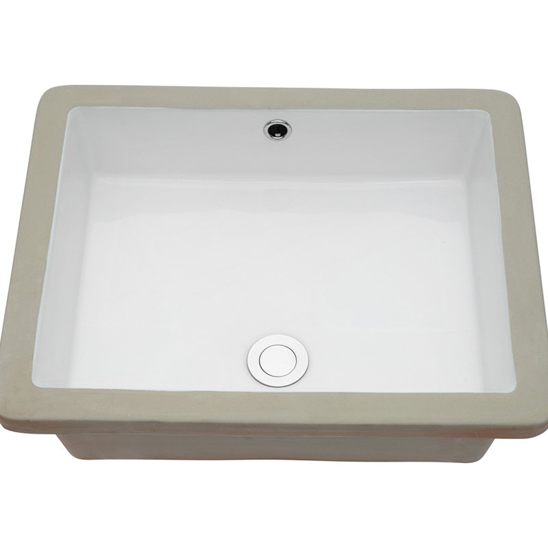 Modern Ceramic Rectangular Sink - Undermount For Bathroom Decoration Quality With Superior