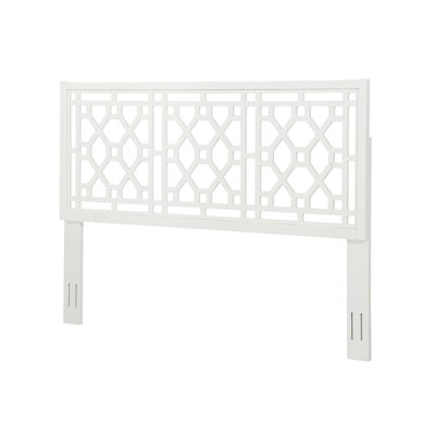 Tête de lit blanche très grand, fabriquée en bois de peuplier, 3 hauteurs ajustables, compatible avec des cadres de lit en métal standard, convient à une tête de lit très grand décor - très grand, s'adapte à la structure universelle, complète