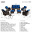 Cracraft Wicker 9 - Person Patio Conversation Set with Cushions-286780817