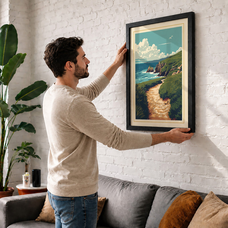 Haven Coastal - Framed Print, Unframed, A2 - 59.4 x 42.0 cm