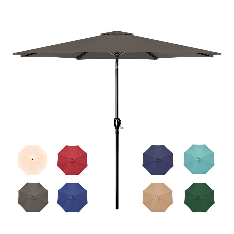 Parasol de patio pour l'extérieur, Gris