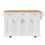 Îlot de cuisine spacieux avec abattant, chariot roulant sur roulettes, multiples options de rangement et texture en relief pour les cuisines modernes-1471072499