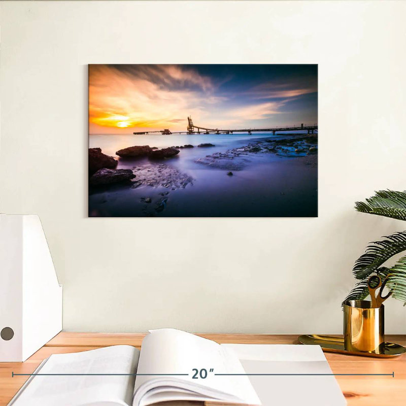 Plage de coucher de soleil Gillard Kralendijk, H 8 po x l 12 po