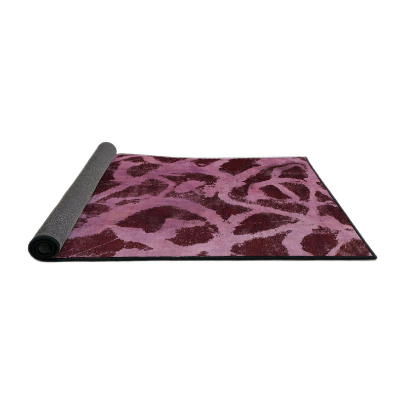 Tapis abstrait moderne 1370, Rond 7 pi
