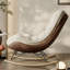 Chaise berçante moderne rembourrée