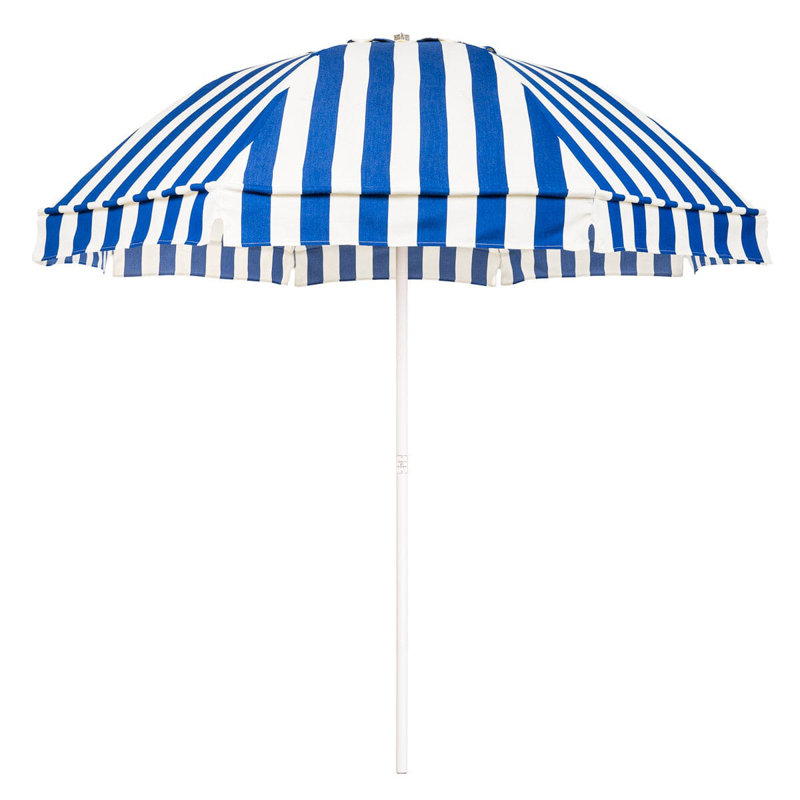 Parasol de patio, Jaune / Blanc