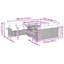 62cm Wide Patio Sofa with Cushions