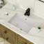 Lavabo de salle de bain encastrable 20 po x 14 po rectangulaire en céramique blanche avec trop-plein