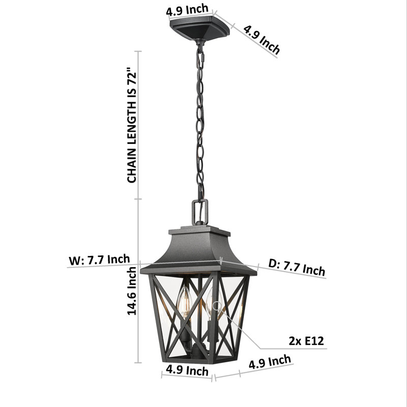 Waterproof Outdoor Pendant Light