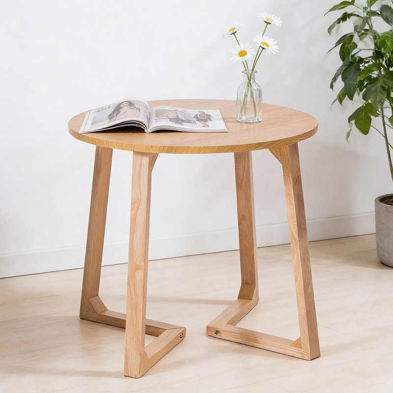 Table de bout ronde, table d'appoint, petite table basse pour le salon, table de chevet pour la chambre à coucher