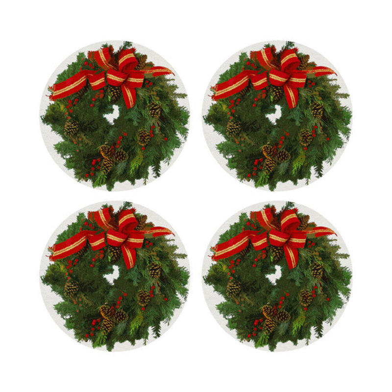 Napperon Christmas, Rouge et blanc