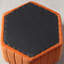 47cm Wide Velvet Hexagon Standard Ottoman
