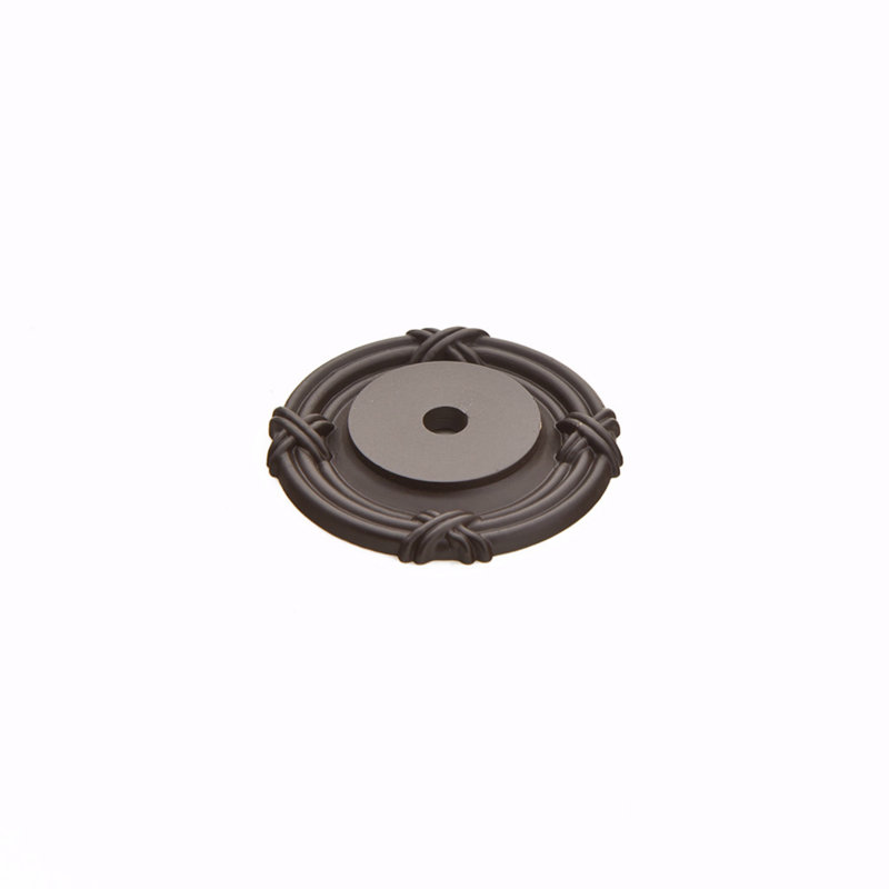 Versailles Knob Backplate, Oil Rubbed Bronze, 1.5" H x 1.5" W