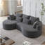 Canapé modulaire surdimensionné moderne et rembourré, siège en nuage courbé extra large et large à 4 places de 105 pouces avec 7 coussins, canapé-lit combiné gratuit pour le salon, la chambre à coucher-76029967-76029960