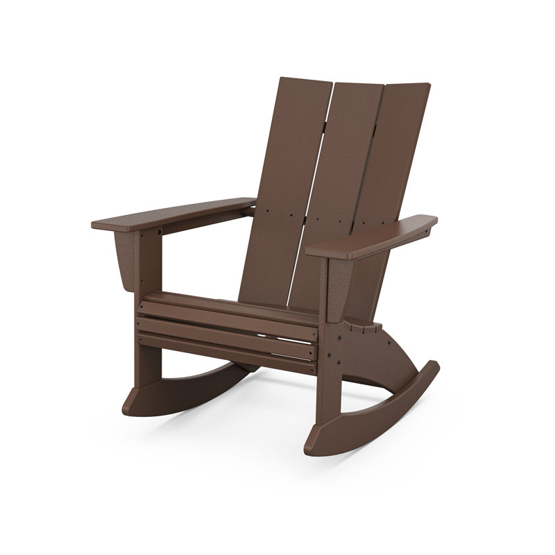 Chaise berçante POLYWOOD, Acajou