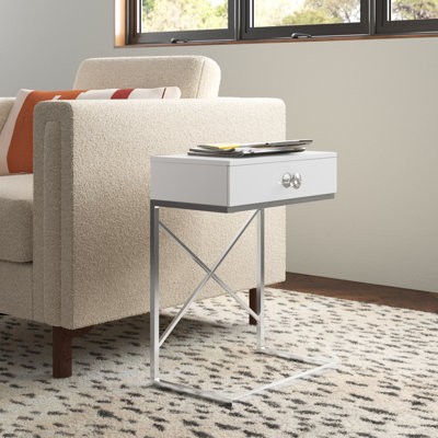 Gibby Sled End Table with Storage