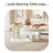 Round Coffee Table Set,Modern Nesting Coffee Table,Cream White 2 In 1 Living Room Coffee Table