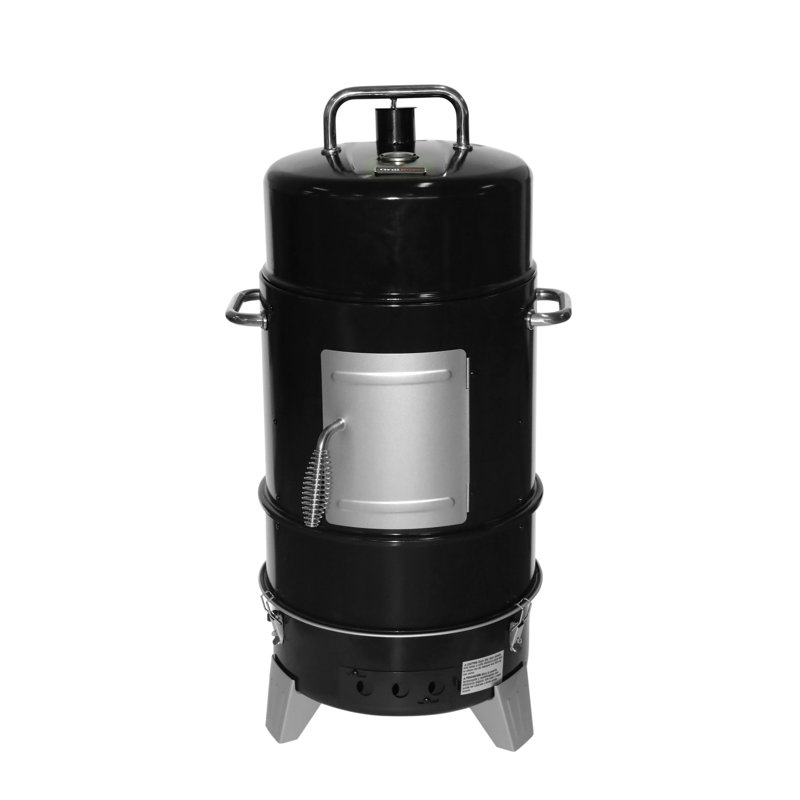 Grill Boss Black Vertical Charcoal Smoker with Grill Cover
