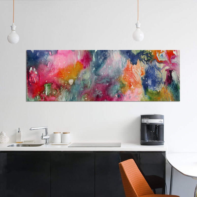 « moody », reproduction d’impression sur toile tendue, H 12 po x l 36 po x P 1,5 po, Toile tendue