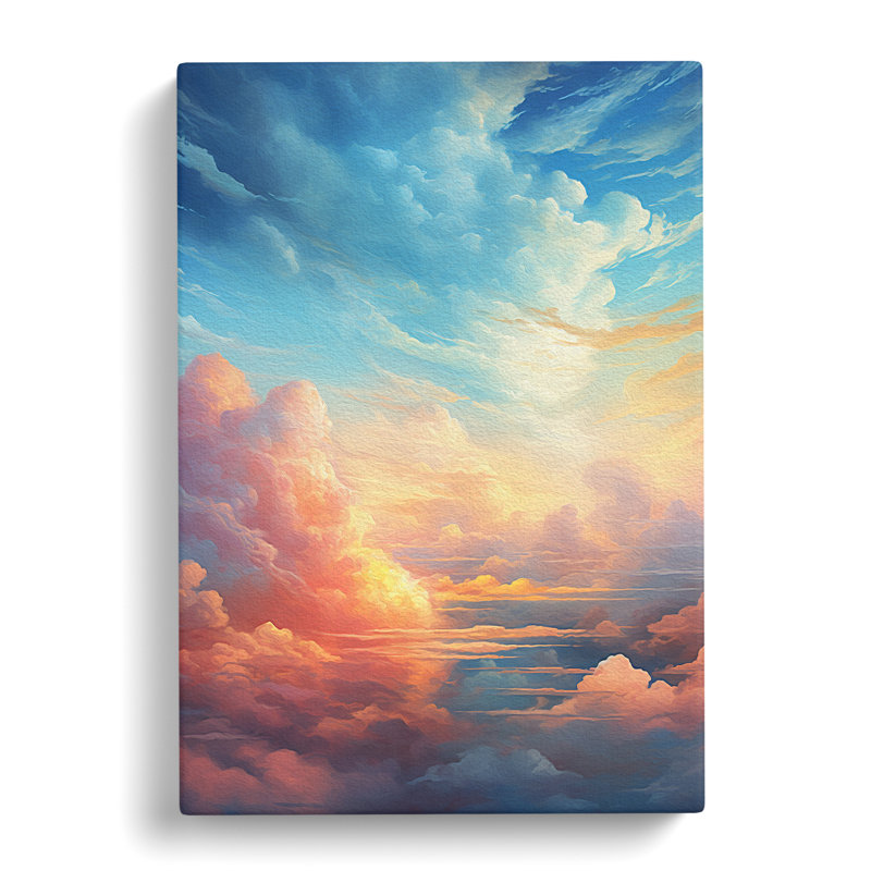 Cloudy Sky Digital - Art Prints - Wrapped Canvas, 76cm H x 50cm W x 3cm D