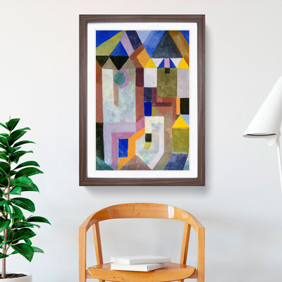 Colourful Architecture by Paul Klee - Picture Frame Painting on MDF