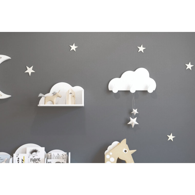 Current Wall 3 - Hook Wall Mounted Coat Rack