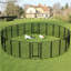 Outdoor Metal Outdoor Indoor Dog Pen with Door-93672789