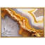 Reproduction d'art sur toile tendue à motif de tranche d'agate abstraite jaune-93589550-93589551