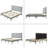 Solid Wood Platform Upholstered Headboard Bed