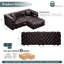 Canapé modulaire à compression en similicuir de 77 pouces pour la maison