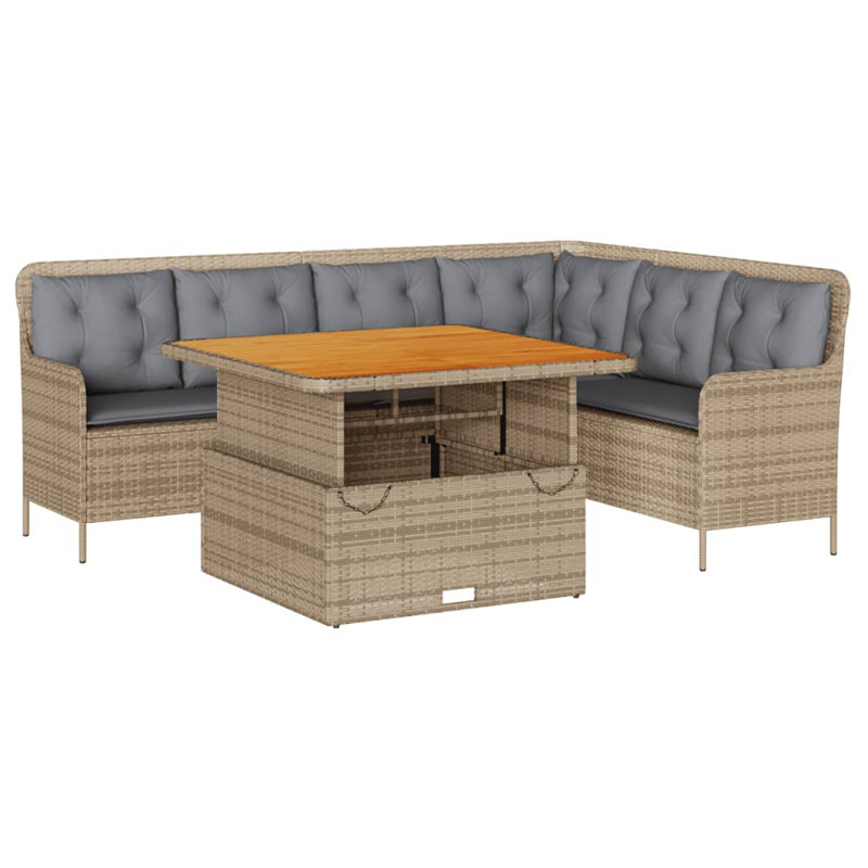  Grandes housses amovibles en rotin PE pour canapé de patio
